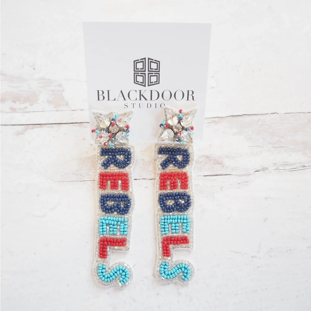 Beaded Ole Miss Rebs Purse Strap Hotty Toddy Collegiate - Picture 2 of 7